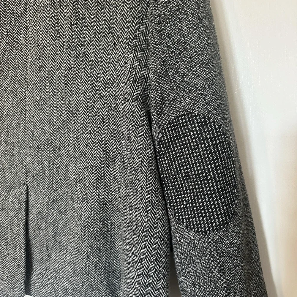 Talbots Blazer Jacket Women's‎ Size 8 Wool Blend Button Elbow Patch Equestrian